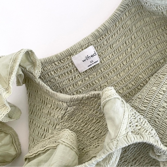 Aritzia Wilfred Reminisce Dress in Sage Green - Picture 9 of 12